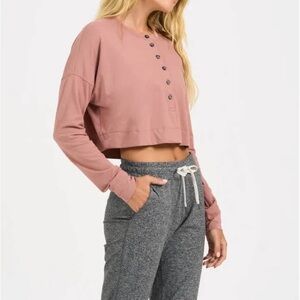 Vuori Dusty Rose Long Sleeve Top